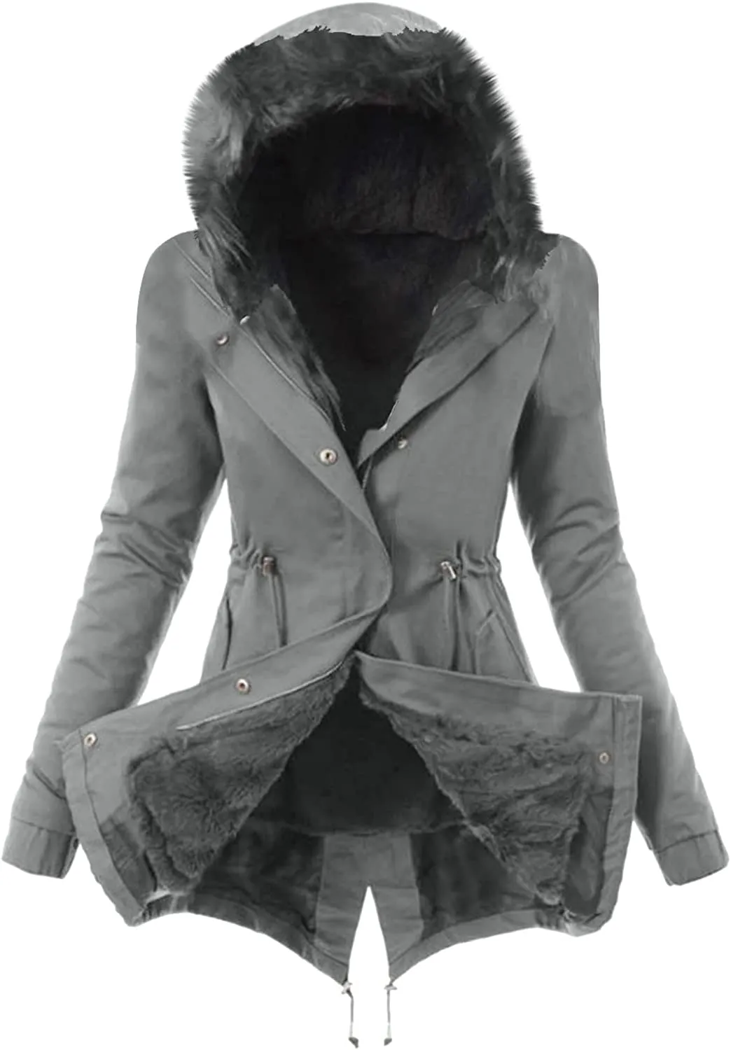 Winter Coats for Women, Womens Winter Puffer Jackets with Fur Hood