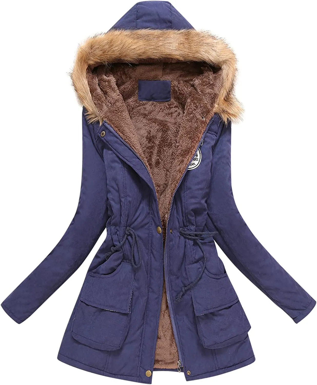 Winter Coats for Women, Womens Winter Puffer Jackets with Fur Hood