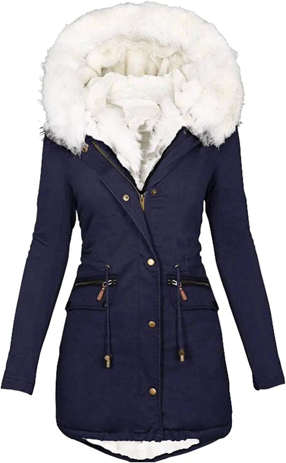 Winter Coats for Women, Womens Winter Puffer Jackets with Fur Hood