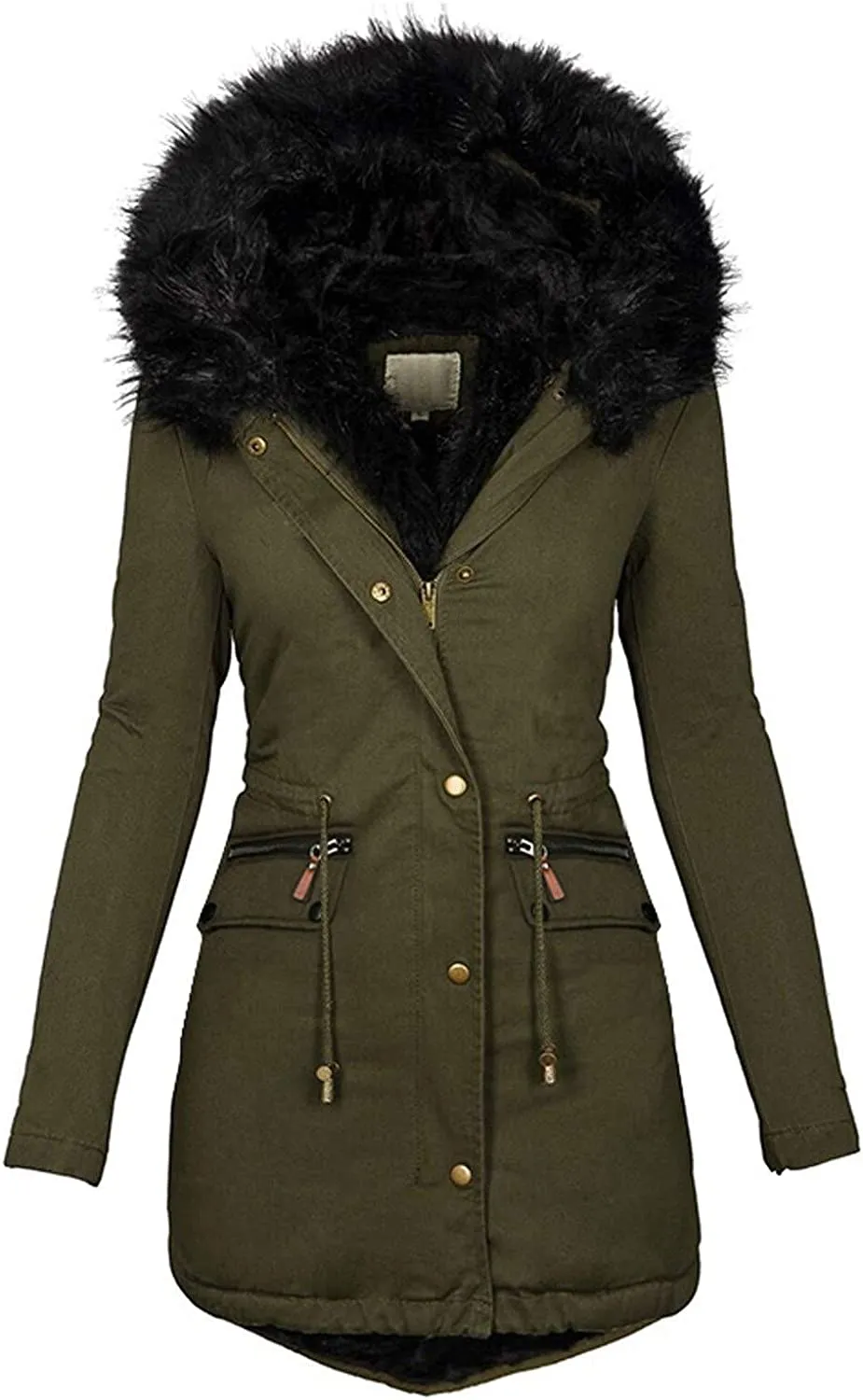 Winter Coats for Women, Womens Winter Puffer Jackets with Fur Hood