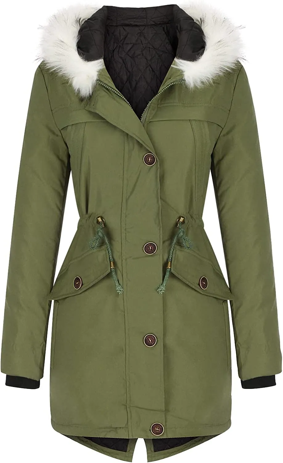 Winter Coats for Women, Womens Winter Puffer Jackets with Fur Hood