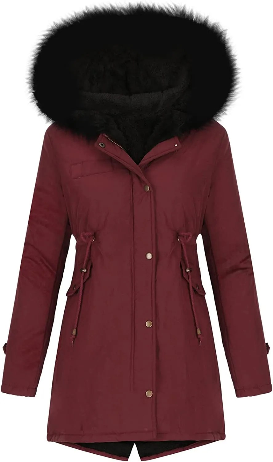 Winter Coats for Women, Womens Winter Puffer Jackets with Fur Hood