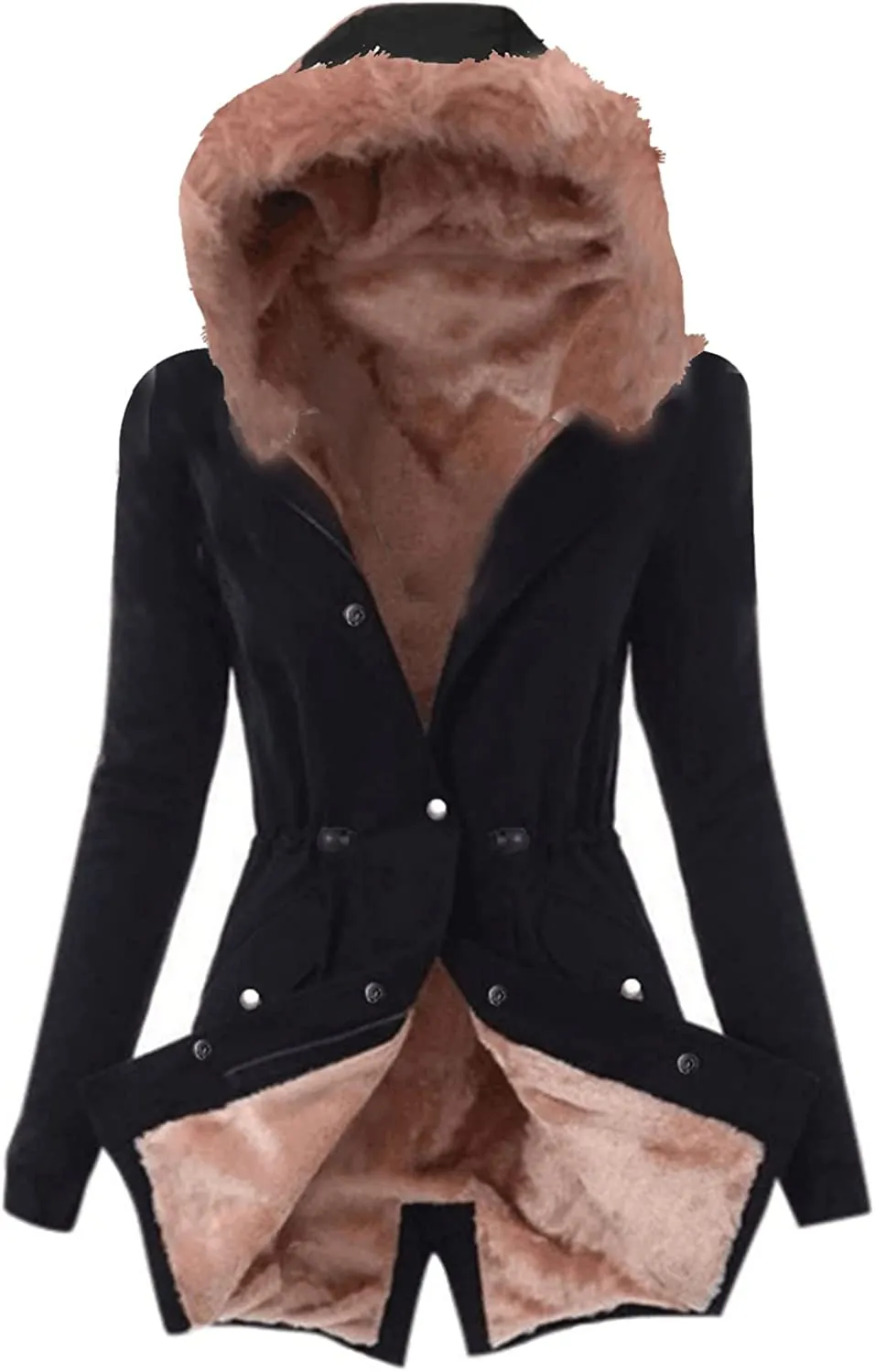 Winter Coats for Women, Womens Winter Puffer Jackets with Fur Hood