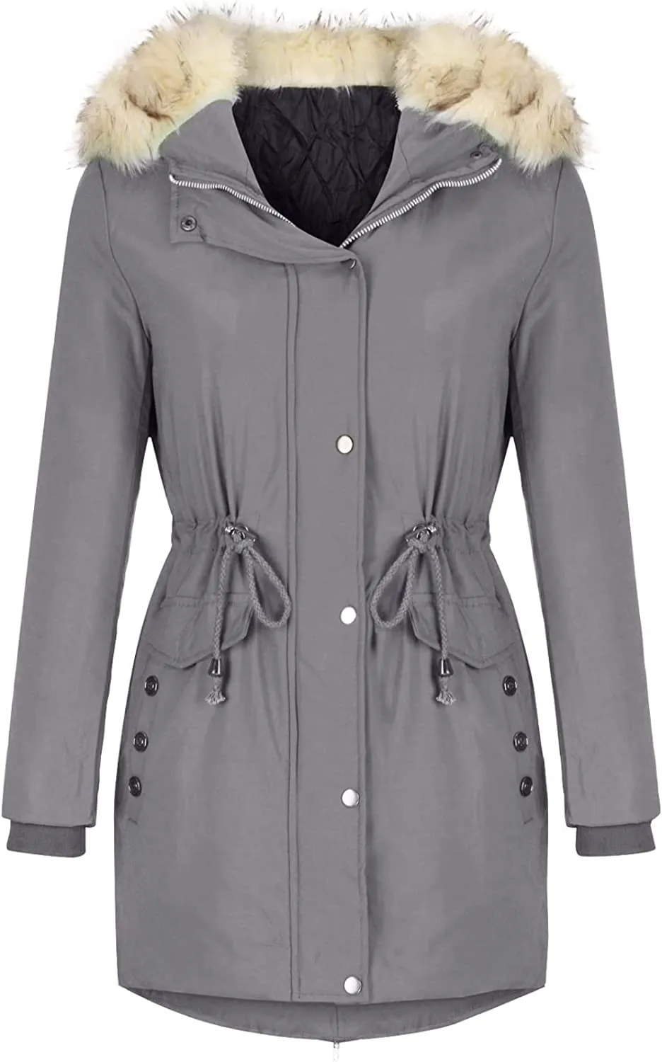 Winter Coats for Women, Womens Winter Puffer Jackets with Fur Hood