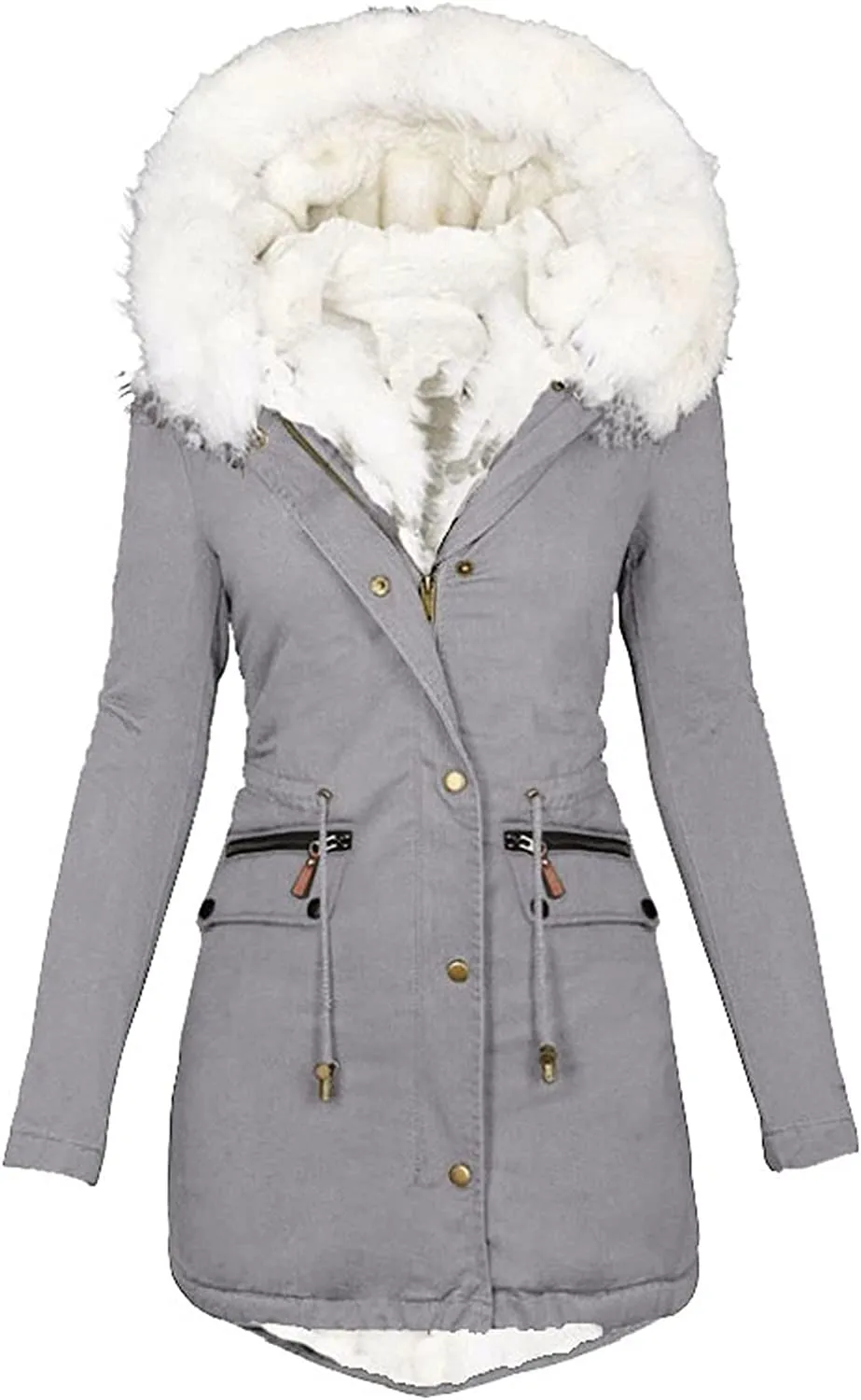 Winter Coats for Women, Womens Winter Puffer Jackets with Fur Hood