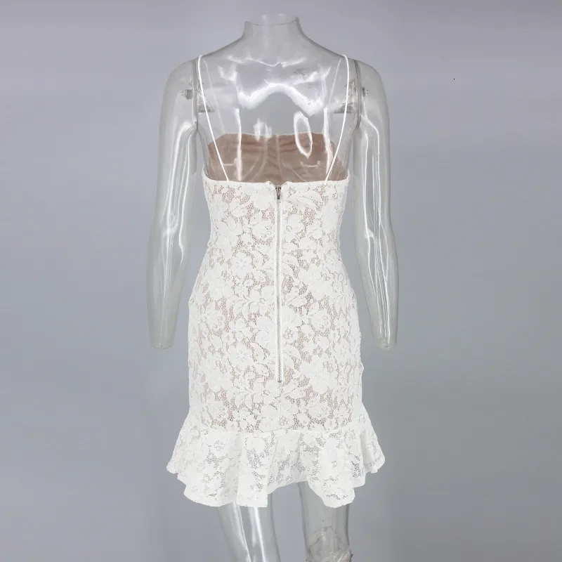 Women's Summer Sheath Lace Mini Sleeveless Dress