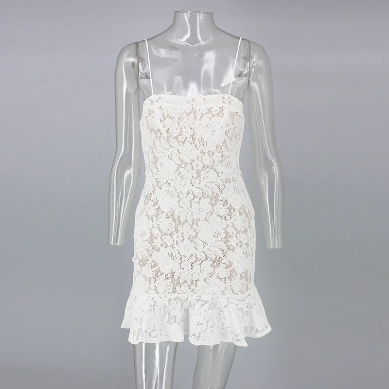Women's Summer Sheath Lace Mini Sleeveless Dress