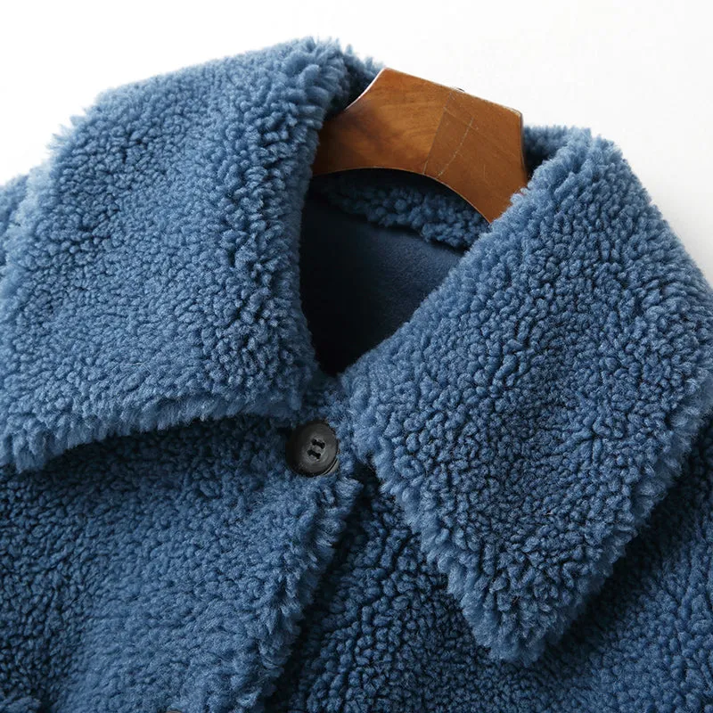 Women's Winter Casual Loose Wool Short Coat