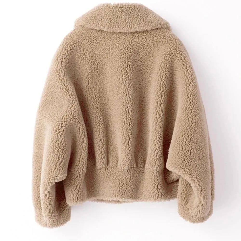 Women's Winter Casual Loose Wool Short Coat