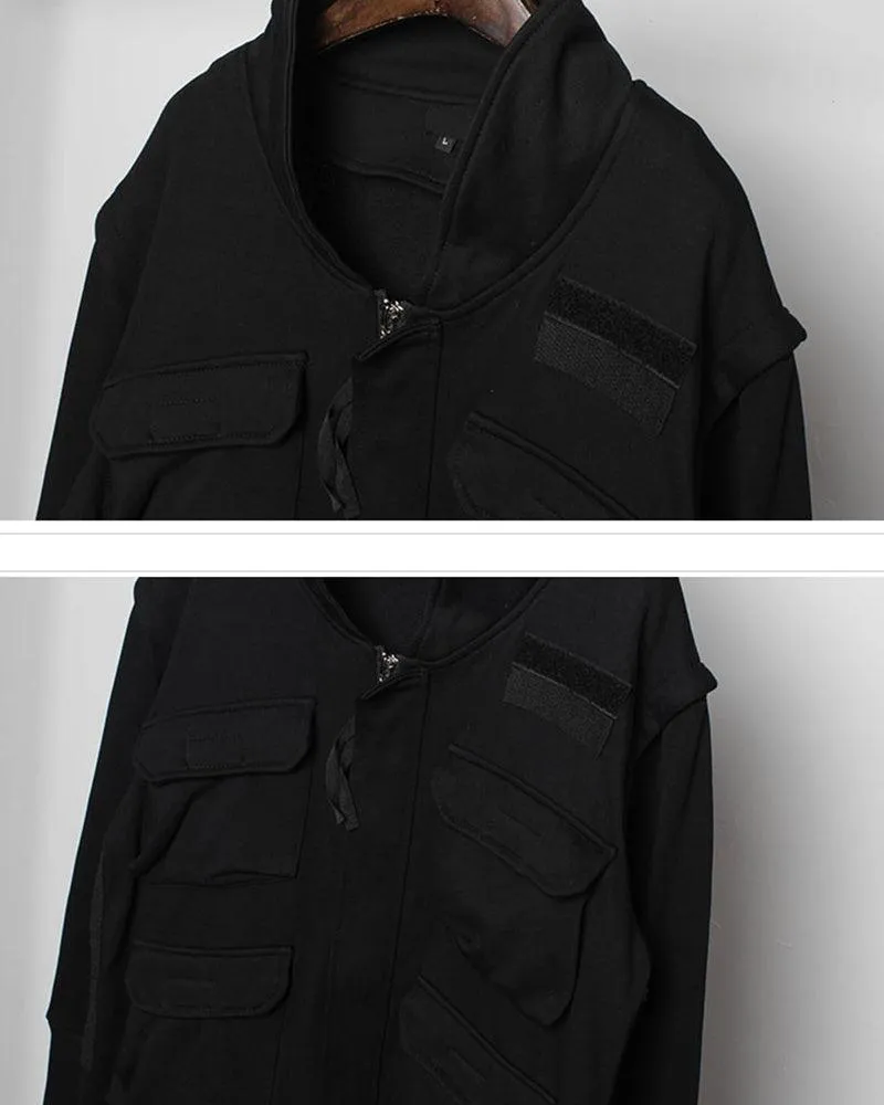 Yamamoto Japanese Techwear Long Cargo Coat